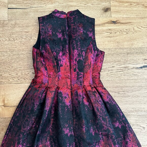 Vince Camuto Fit & Flare Jacquard Dress Size 6 - Picture 3 of 7